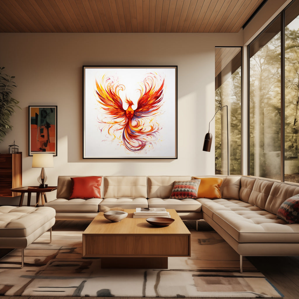 The Immortal Phoenix - Vastu painting for Growth & Positivity