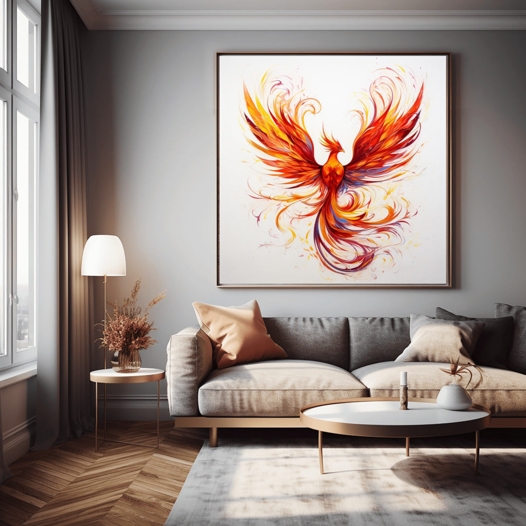 The Immortal Phoenix - Vastu painting for Growth & Positivity