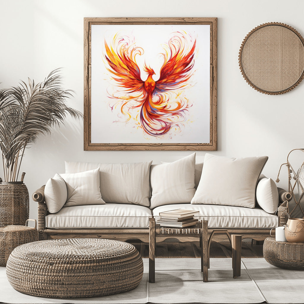 The Immortal Phoenix - Vastu painting for Growth & Positivity