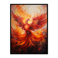 Phoenix Soaring from Ashes - Vastu Painting for Growth and Prosperity