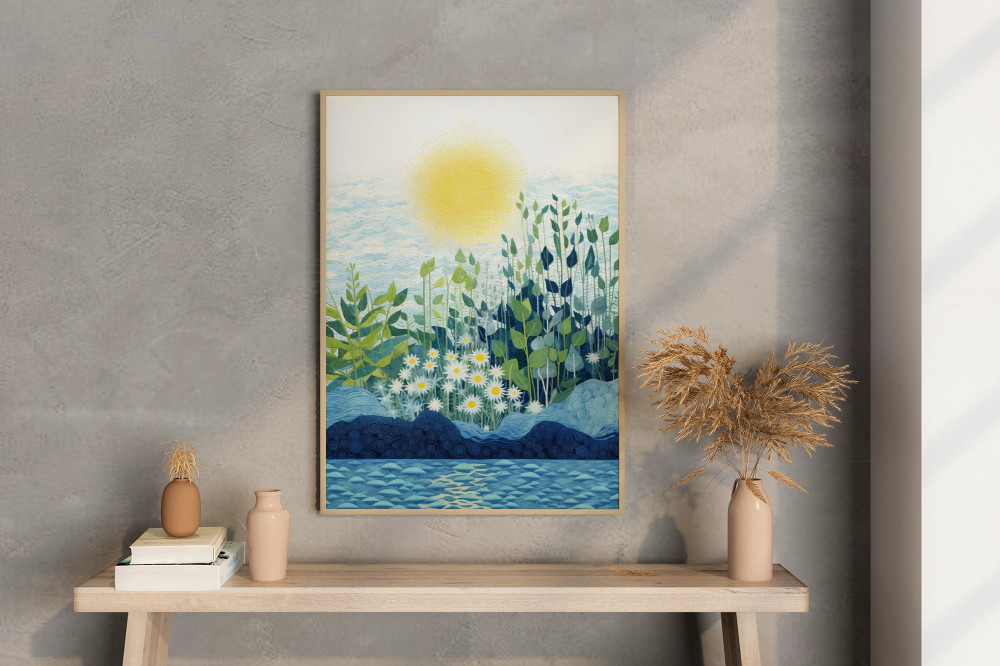 Awakening Radiance of Sunrise - Vastu Painting for Abundance and Prosperity
