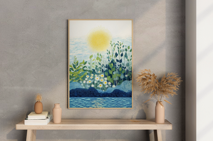 Awakening Radiance of Sunrise - Vastu Painting for Abundance and Prosperity
