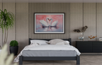 Serene Pair of Swans Reflecting Graceful Togetherness - Vastu Painting for Marital Bliss