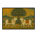 Pichwai Cow Traditional Art Print – Sacred Indian Wall Decor
