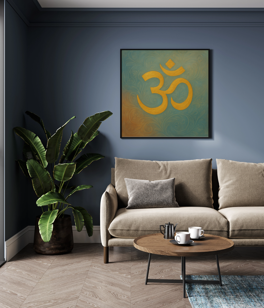 Om Mandala Spiritual Art – Sacred Symbol Canvas