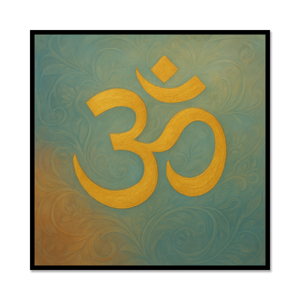 Om Mandala Spiritual Art – Sacred Symbol Canvas